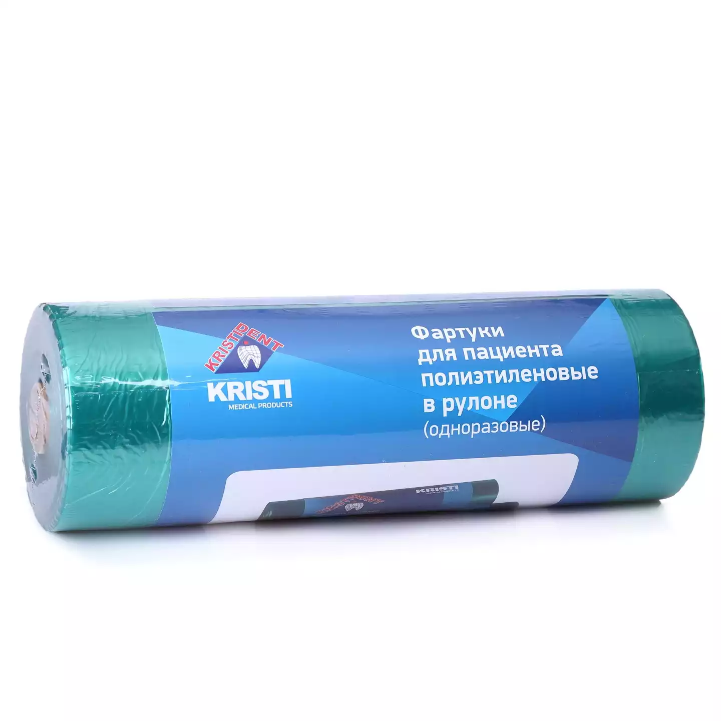 Фартук полиэтиленовый, ПНД, размер 56*76см, 20мкр, нестерильный, цвет зеленый, в рулоне