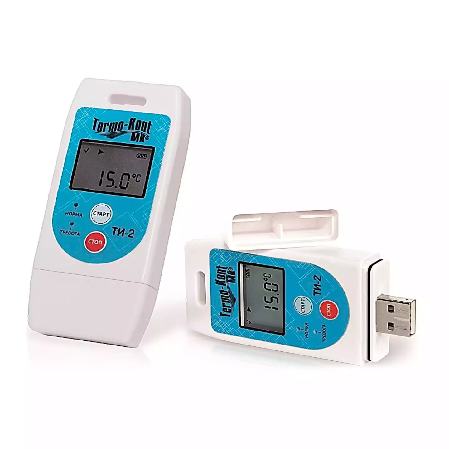 Термоиндикатор ТИ-2-«Т-конт МК» электронный двухпороговый, многоразовый