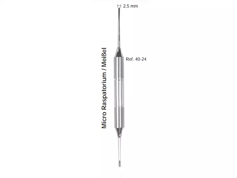 Распатор двусторонний, ручка DELUX, диаметр 10мм