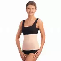 Пояс противорадикулитный Fosta, состоит из 26% ангоры, размер L/XL (талия 80-120см), цвет белый, лёгкая компрессия и фиксация поясничного отдела позвоночника