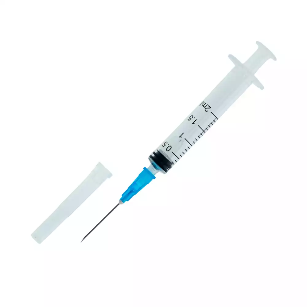 Шприц КОМЕТА 2,0мл, 3-х компонентный, игла 23G (0,6х25мм), стерильный.
