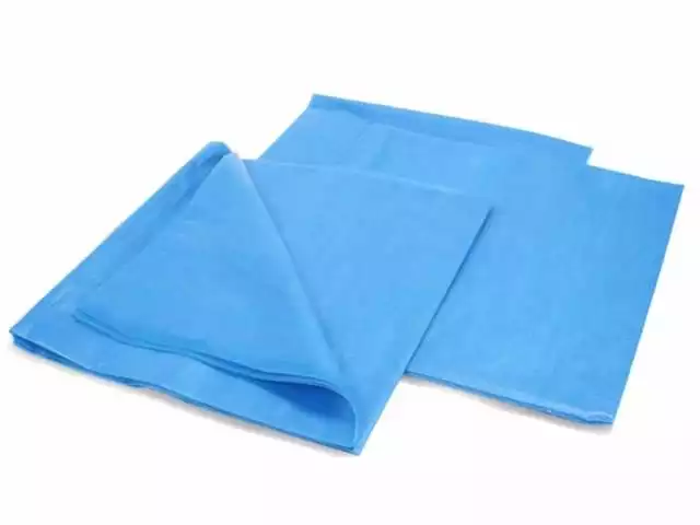 Салфетка 40*40см, материал Спанбонд 20г/м2, цвет голубой, одноразовая, нестерильная, упаковка 100шт
