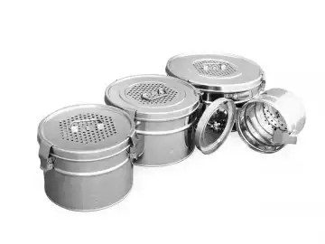 Бикс медицинский (Коробка стерилизационная), круглый, с фильтрами КСКФ10, объем 10,0л