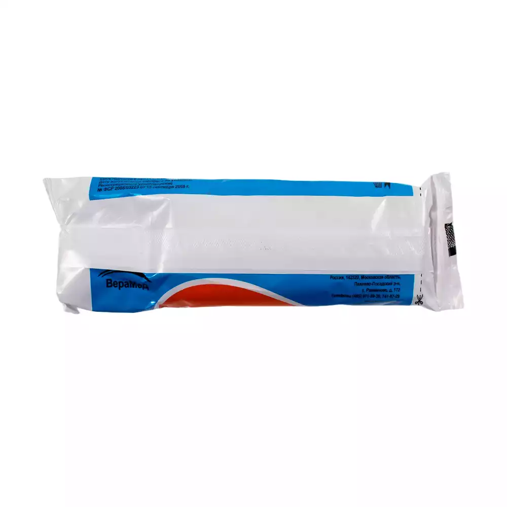 Бинт марлевый, размер 5*10см, плотность 32г/м2, нестерильный, индивидуальная упаковка