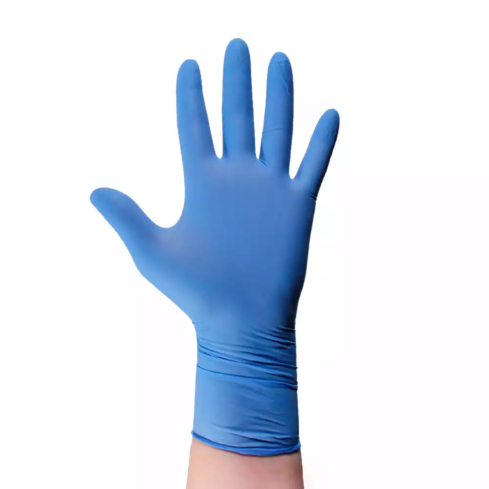 Перчатки IMS, размер S, нитриловые, вес 7,0 г/пара, неопудренные, текстурированные на пальцах, цвет голубой, нестерильные, упаковка 100 пар