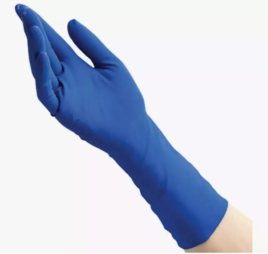 Перчатки BENOVY High Risk, размер XL, латексные, неопудренные, повышенной прочности, нестерильные, упаковка 25 пар