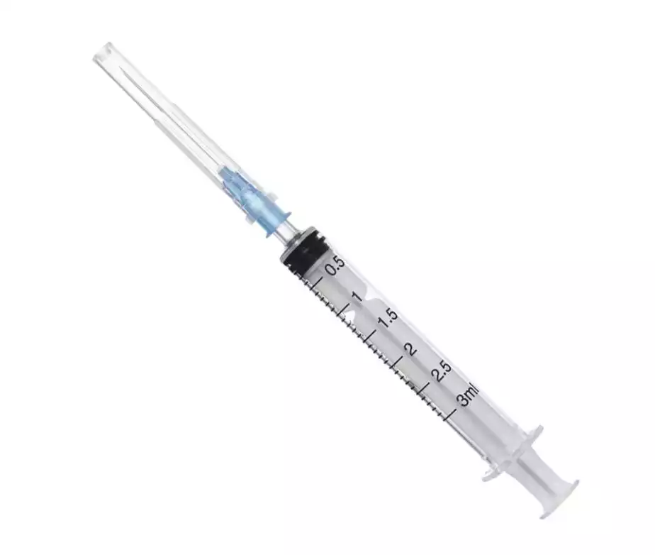 Шприц 3 мл 3-х компонентный с иглой 23Gх1 1/4" (0,6х30мм) Луер Слип