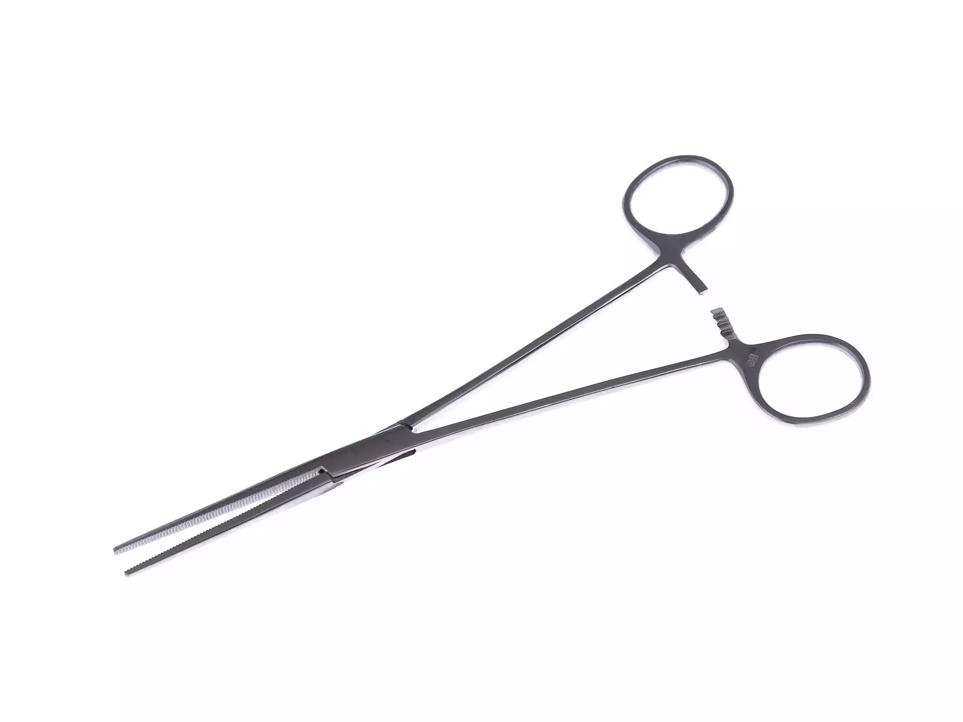 Зажим (З-182) кровоостанавливающий зубчатый прямой №2, длина 198мм, многоразовый